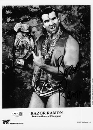 Razor Ramon signed 8x10 Photo (w/ JSA)