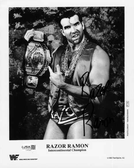 Razor Ramon signed 8x10 Photo (w/ JSA)