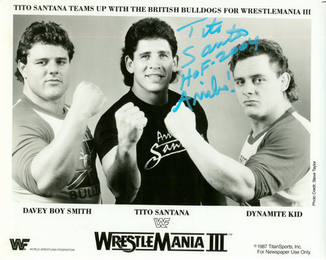 Tito Santana signed 8x10 Photo