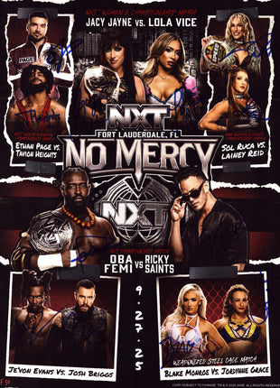 NXT No Mercy 2025 multi-signed 11x14 Photo