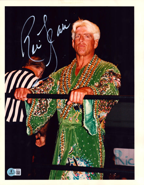 Ric Flair signed 11x14 Photo (w/ Beckett)