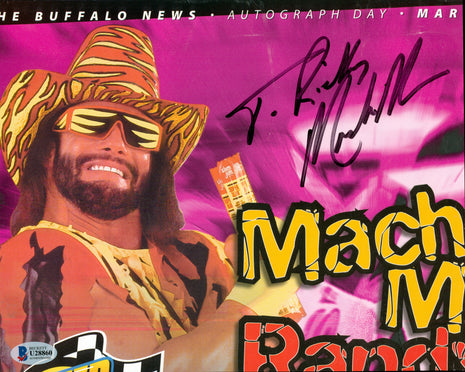 Macho Man Randy Savage signed 8x10 Photo (w/ Beckett)