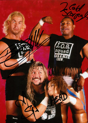 Bob Holly, Al Snow & 2 Cold Scorpio triple signed 8x10 Photo