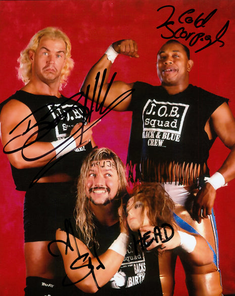Bob Holly, Al Snow & 2 Cold Scorpio triple signed 8x10 Photo