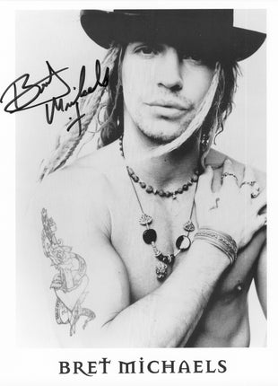 Bret Michaels (Poison) signed 8x10 Photo