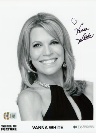 Vanna White (Wheel of Fortune) signed 8x10 Photo (w/ Beckett)