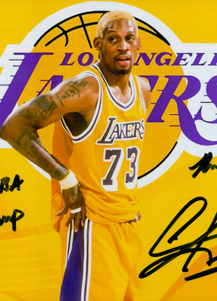 Dennis Rodman (Lakers) signed 8x10 Photo (w/ JSA)