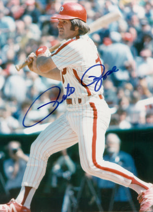 Pete Rose (Phillies) signed 8x10 Photo