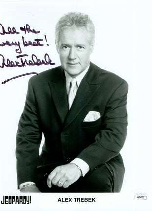 Alex Trebek (Jeopardy) signed 8x10 Photo (w/ JSA)