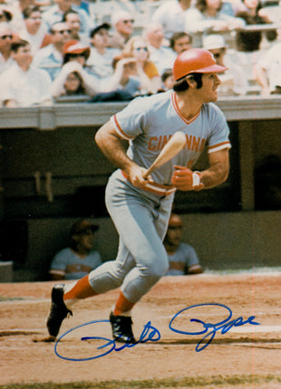 Pete Rose (Reds) signed 8x10 Photo