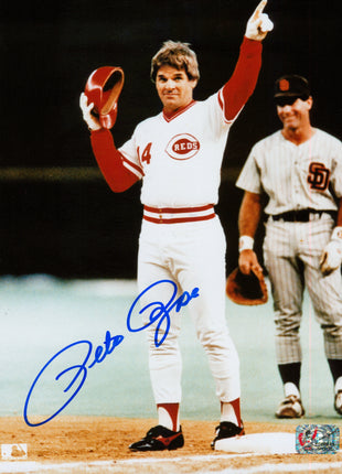 Pete Rose (Reds) signed 8x10 Photo