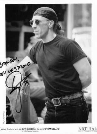 Dee Snider (Twister Sister) signed 8x10 Photo
