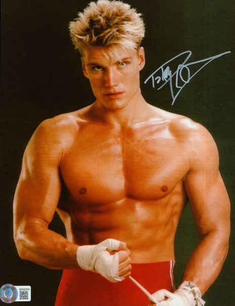 Dolph Lundgren (Rocky 3) signed 8x10 Photo (w/ Beckett)
