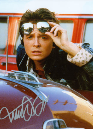 Michael J Fox (Back to the Future) signed 8x10 Photo (w/ Beckett) *SILVER SHARPIE*