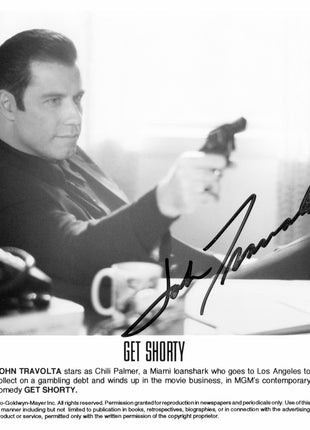 John Travolta (Get Shorty) signed 8x10 Photo