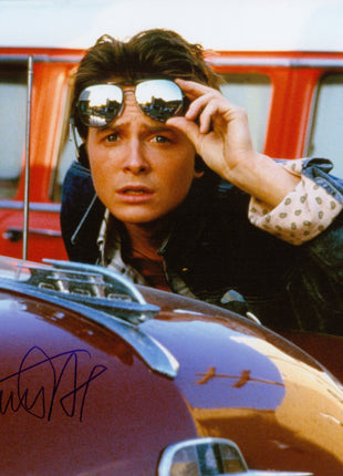 Michael J Fox (Back to the Future) signed 8x10 Photo (w/ Beckett) *BLUE SHARPIE*
