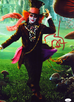 Johnny Depp (Alice in Wonderland) signed 11x17 Photo (w/ JSA)