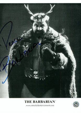 Barbarian signed 8x10 Photo