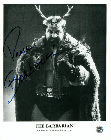Barbarian signed 8x10 Photo