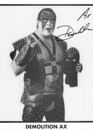 Demolition Ax signed 8x10 Photo