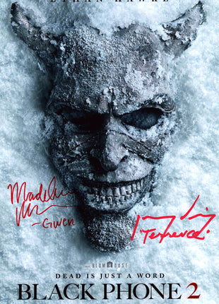 Madeleine McGraw & Jeremy Davies (Black Phone 2) dual signed 11x17 Photo