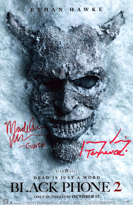 Madeleine McGraw & Jeremy Davies (Black Phone 2) dual signed 11x17 Photo