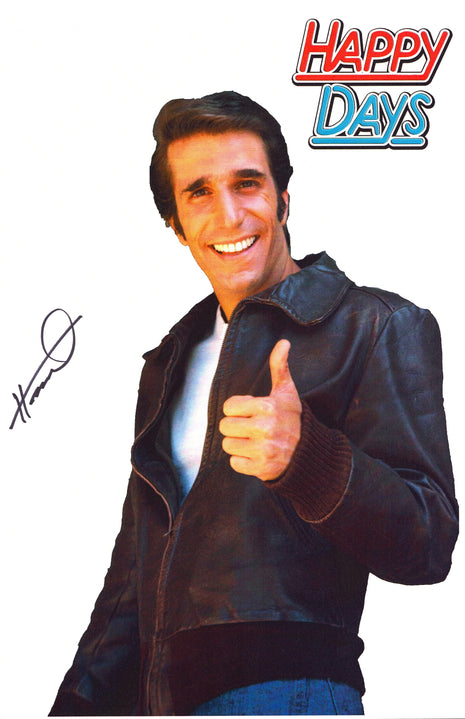 Henry Winkler (Happy Days) signed 11x17 Photo