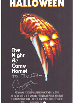 John Carpenter (Halloween) signed 11x17 Photo