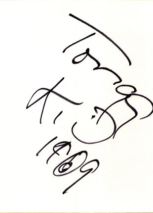 Tonga Kid signed Japanese Shikishi Board