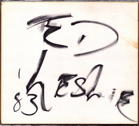 Ed Leslie (Brutus Beefcake) signed Japanese Shikishi Board
