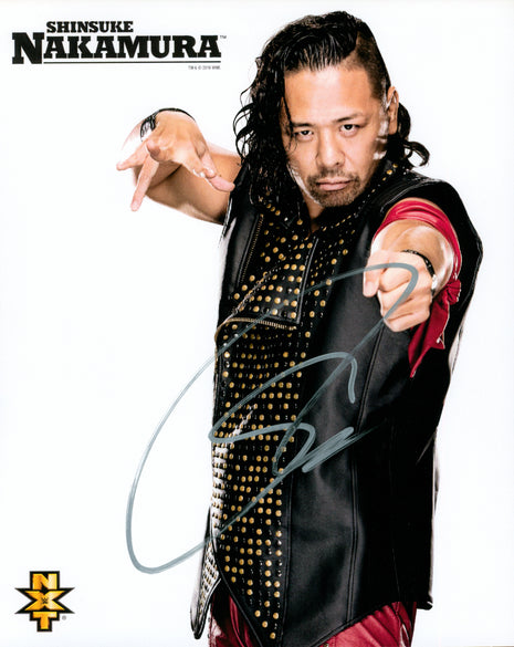 Shinsuke Nakamura signed 8x10 Photo