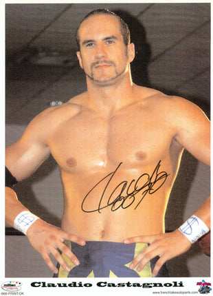Claudio Castagnoli signed 8x10 Photo