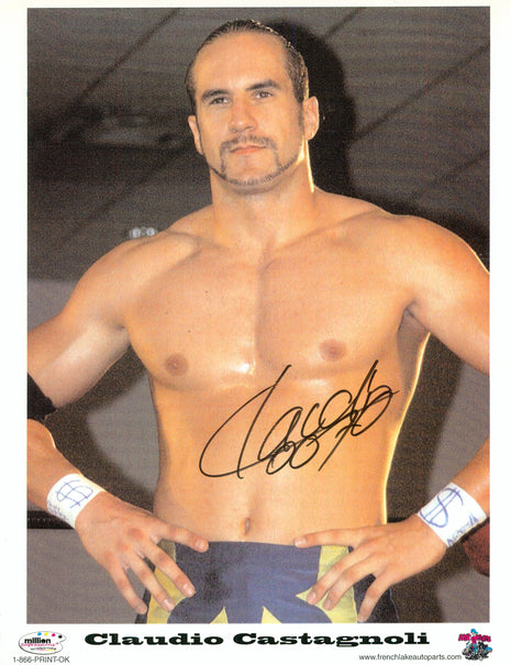 Claudio Castagnoli signed 8x10 Photo