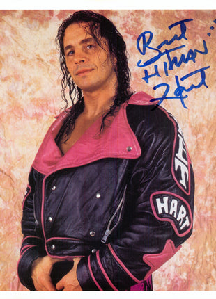 Bret Hart signed 8x10 Photo