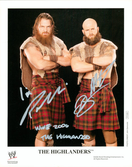 The Highlanders signed 8x10 Photo