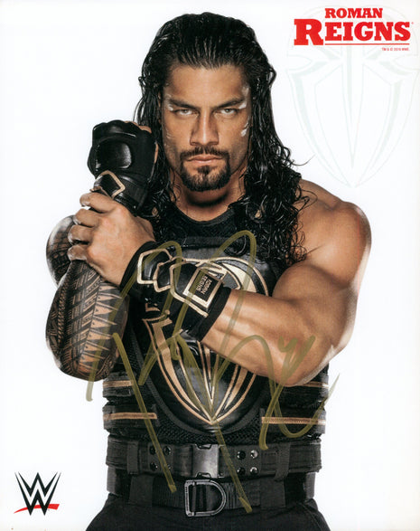 Roman Reigns signed 8x10 Photo