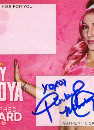 Pinky Montoya signed & Kissed Postcard