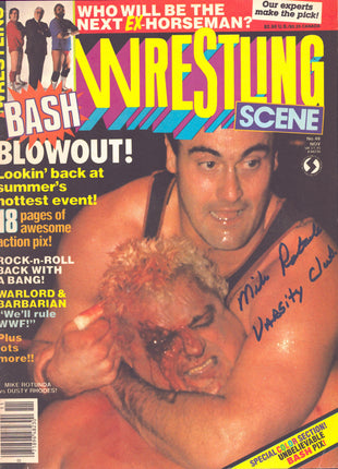 Mike Rotunda signed Wrestling Scene Magazine November 1988
