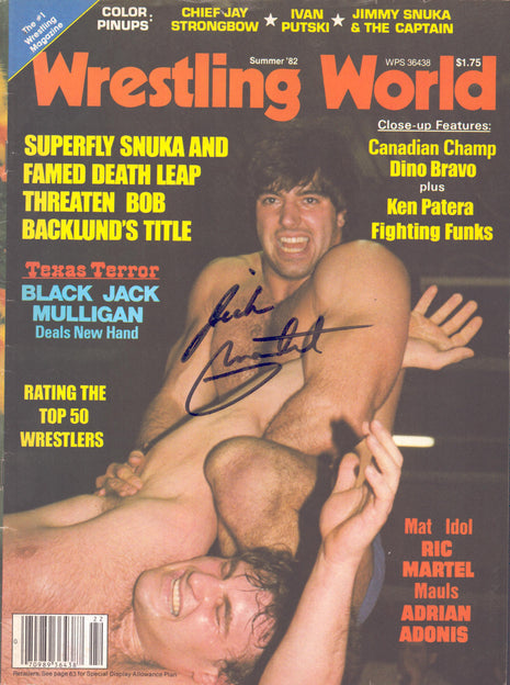 Rick Martel signed Wrestling World Magazine Summer 1982