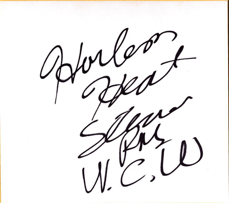 Stevie Ray signed Japanese Shikishi Board