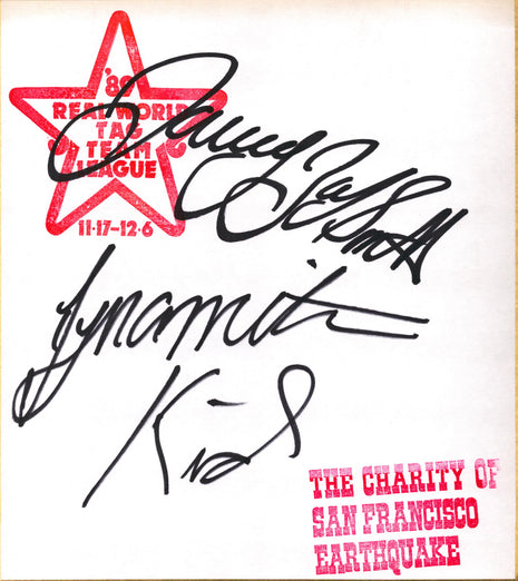Davey Boy Smith & Dynamite Kid dual signed Japanese Shikishi Board