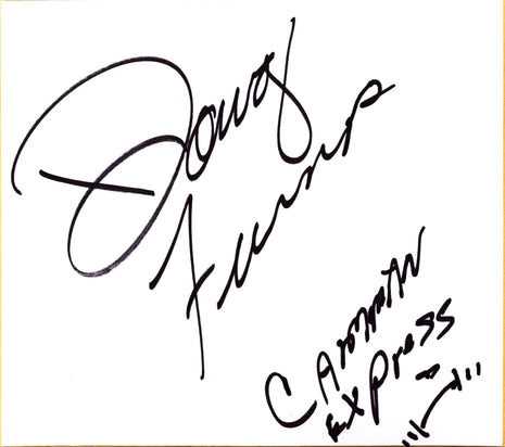 Doug Furnas signed Japanese Shikishi Board