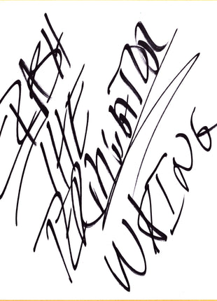 Crash the Gladiator (Bill DeMott) signed Japanese Shikishi Board
