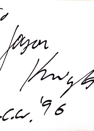 Jason Knight signed Japanese Shikishi Board