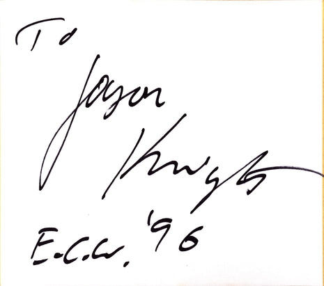Jason Knight signed Japanese Shikishi Board