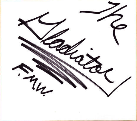 The Gladiator (Mike Awesome) signed Japanese Shikishi Board