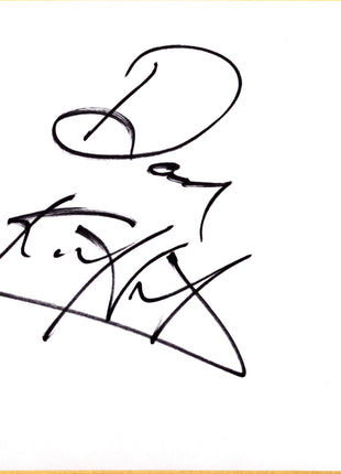 Dan Kroffat signed Japanese Shikishi Board