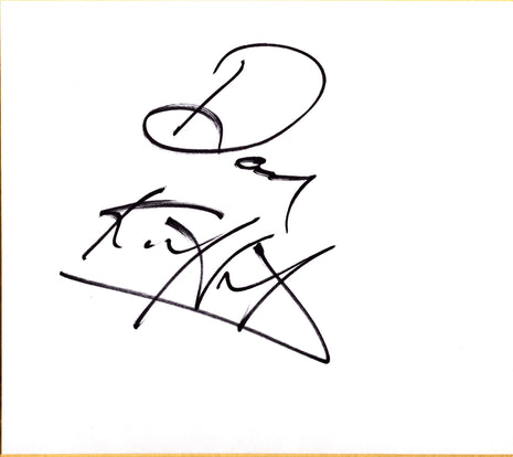 Dan Kroffat signed Japanese Shikishi Board