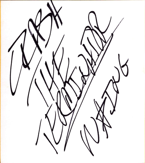 Crash the Gladiator (Bill DeMott) signed Japanese Shikishi Board
