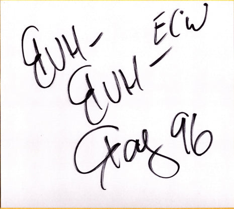 Bubba Ray Dudley signed Japanese Shikishi Board